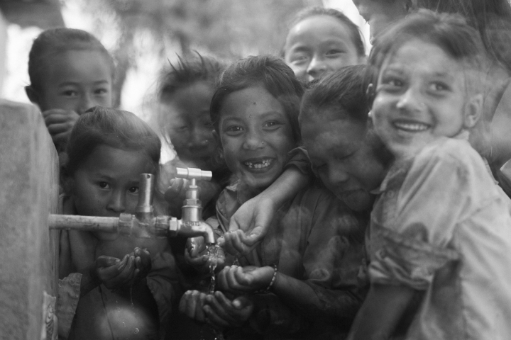 A group of smiling children